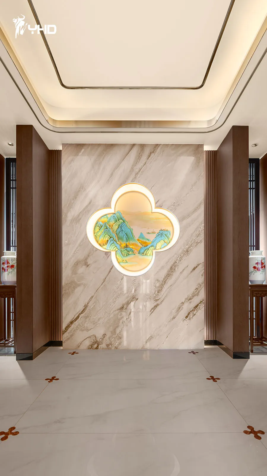 艺鸿实景 |338㎡新中式海景大宅，一方府邸温养一方生息(图20)